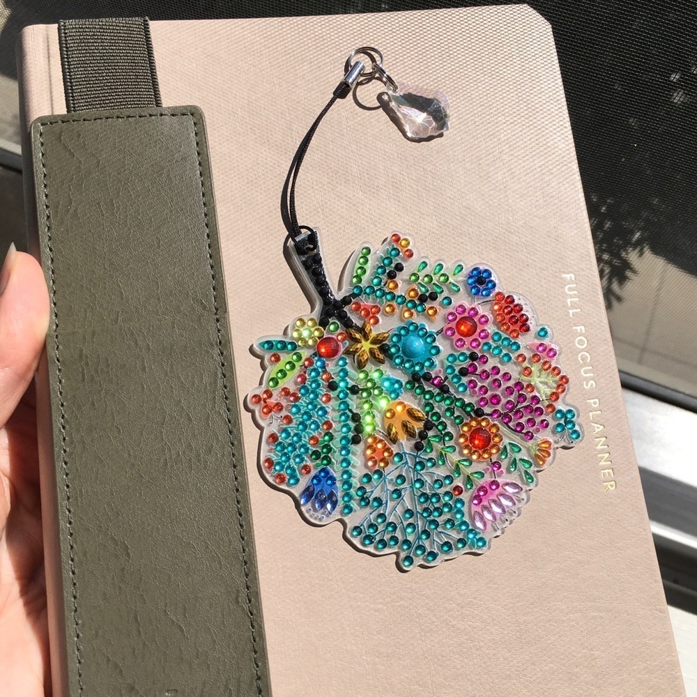 Diamond Art Spring Tree Bookmark, Colorful, Sparkly, Bling (MULTICOLOR) - Picture 3 of 17